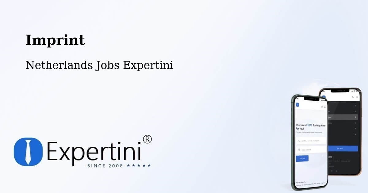 Imprint – Harskamp - Netherlands Jobs Expertini